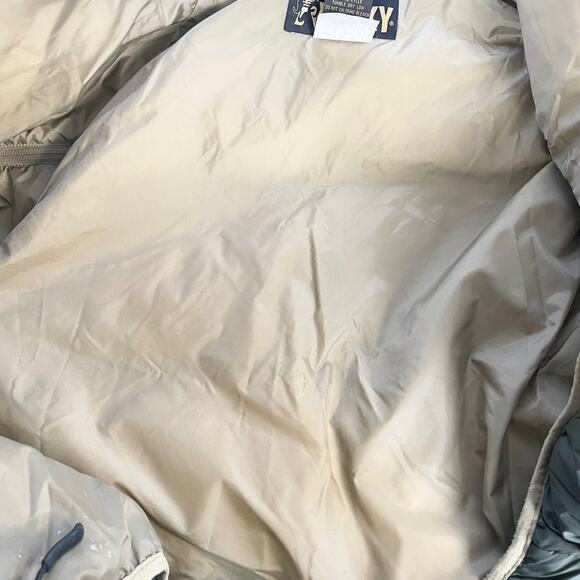 Rocky Mens 2XL Down Puffer‎ Convertible Jacket Vest Olive Green Tan Winter FLAW - Picture 11 of 14